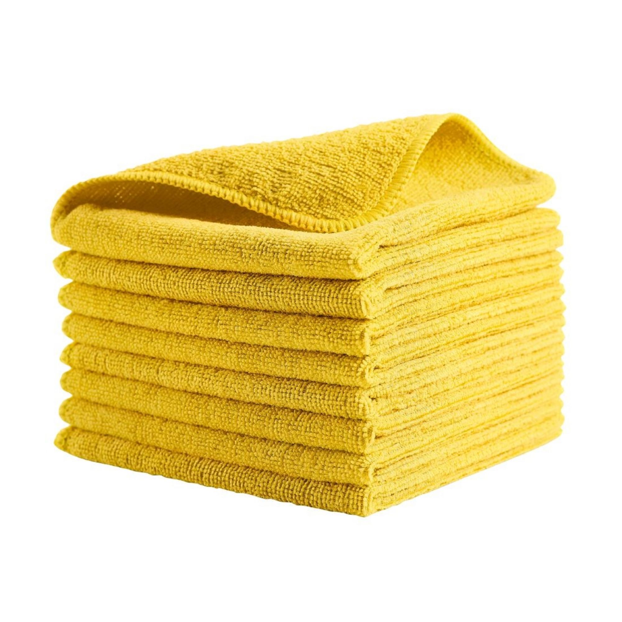 Picture of Rubbermaid HYGEN r-40 Recycled Microfibre Cloths 400x400mm Yellow (24 Pack)