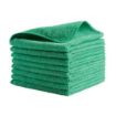 Picture of Rubbermaid HYGEN r-40 Recycled Microfibre Cloths 400x400mm Green (24 Pack)