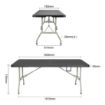 Picture of Bolero Rectangular Centre Folding Table 6ft Black