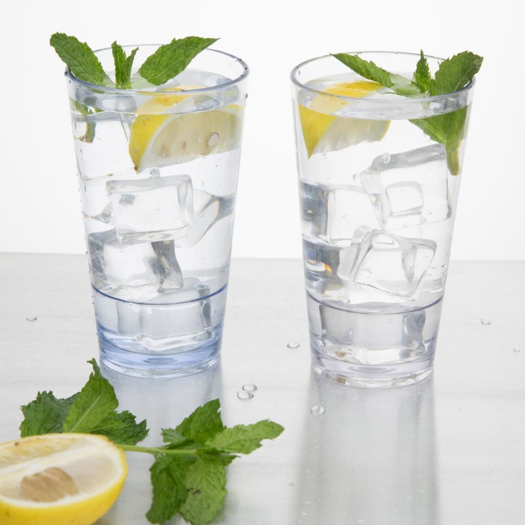 Picture of Olympia Kristallon Polycarbonate Stacking Hi Ball Tumblers 420ml (6 Pack)