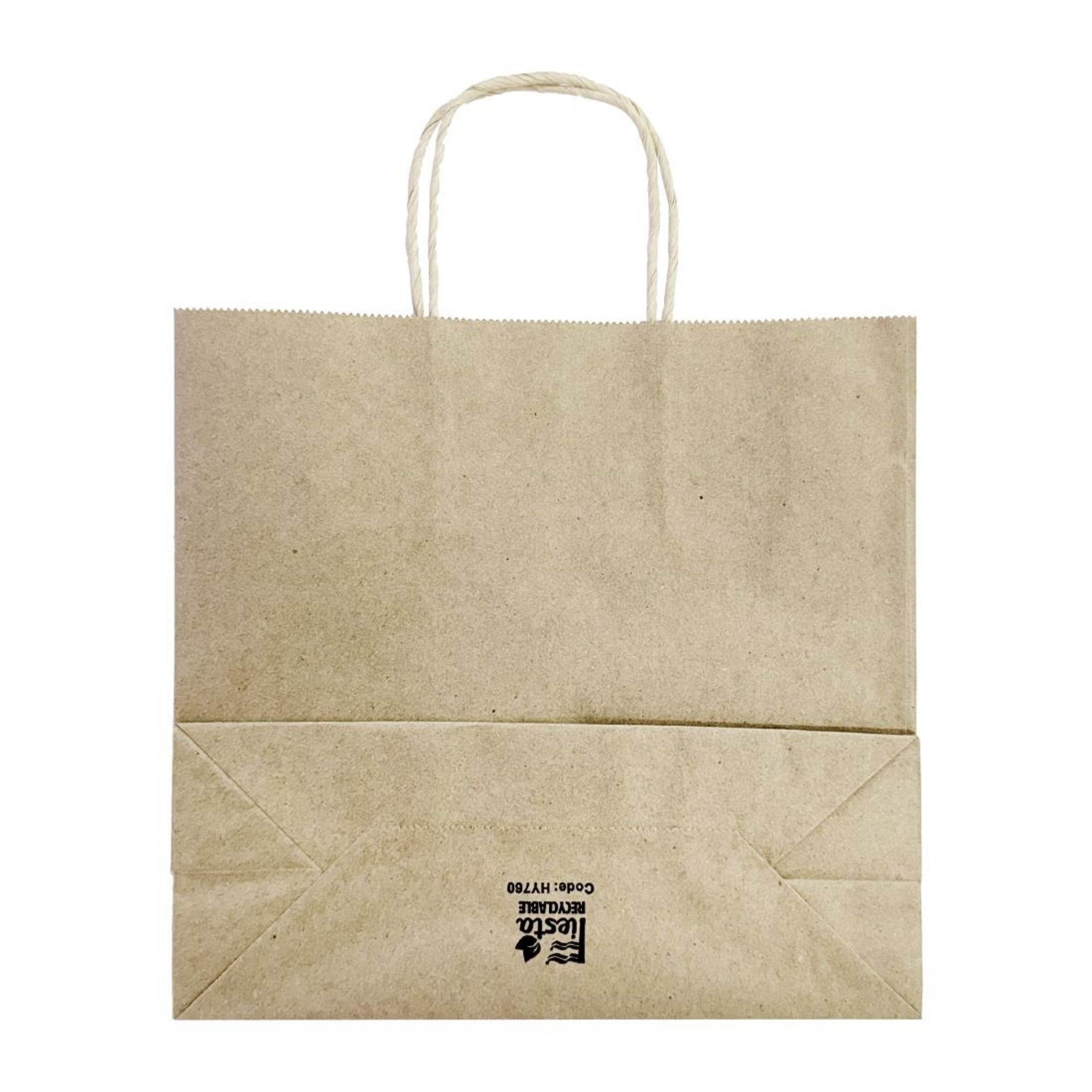 Picture of Fiesta Recyclable Twist Handle Brown Paper Bags Small (250 Pack)