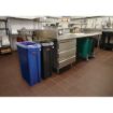 Picture of Rubbermaid Slim Jim Bin with Venting Channels Green 60Ltr