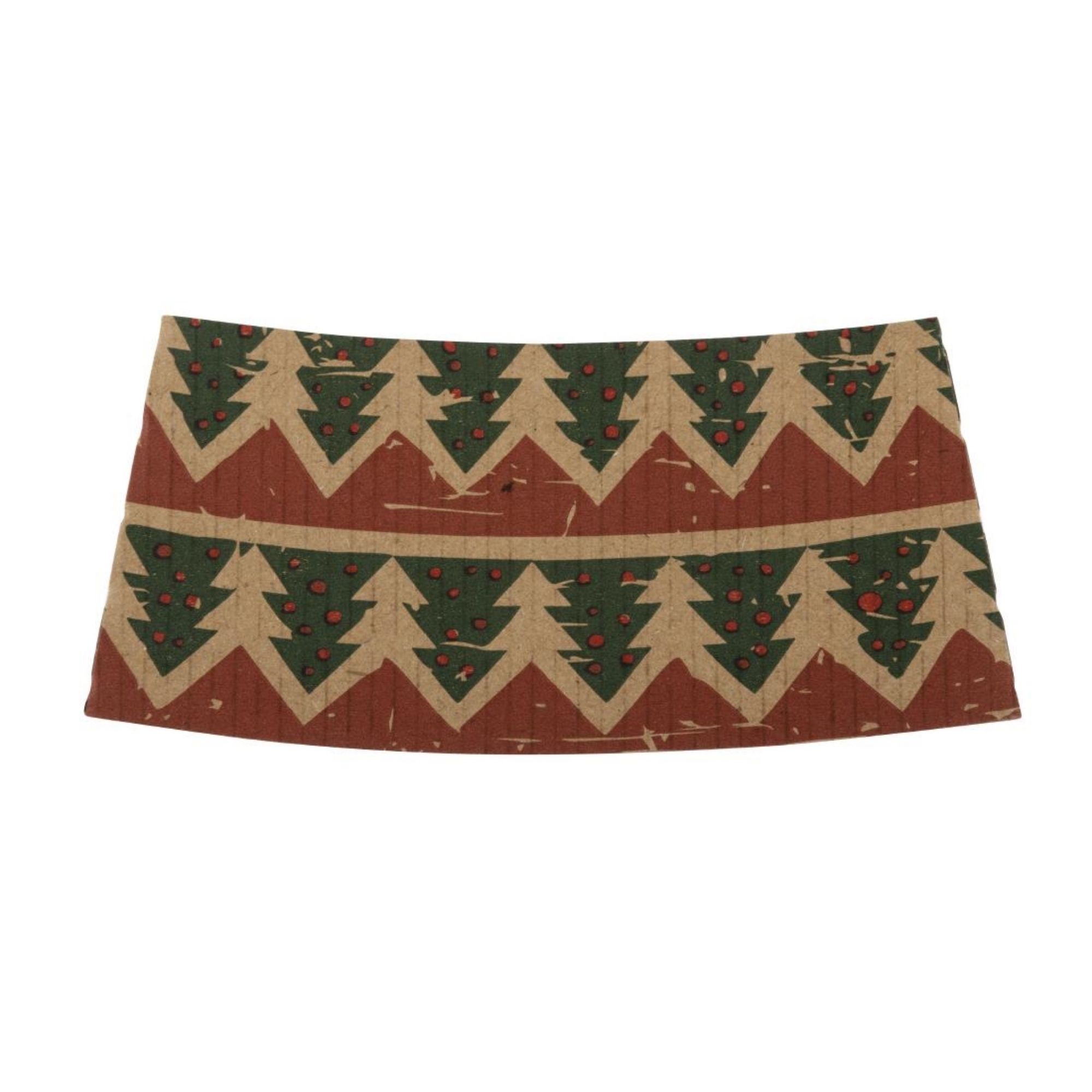 Picture of Fiesta Recyclable Christmas Cup Sleeves for 12oz Hot Cups (100 Pack)