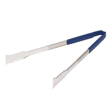Picture of Vollrath Versagrip Tongs Flat Blue 16''
