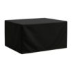 Picture of Bolero Rectangular Outdoor Table Cover Black 2000x1000mm