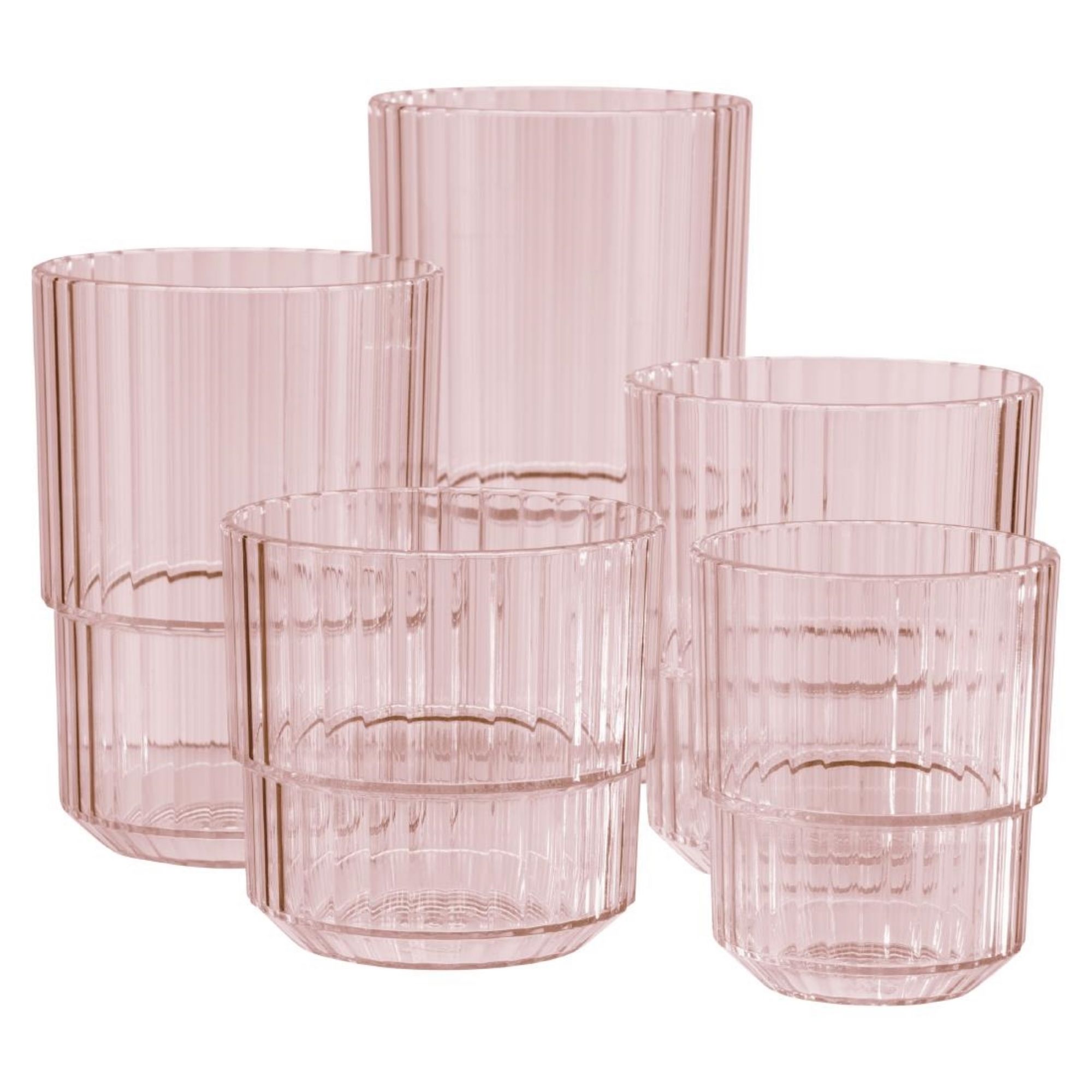 Picture of APS Linea Light Pink Drinking Cups 300ml (48 Pack)