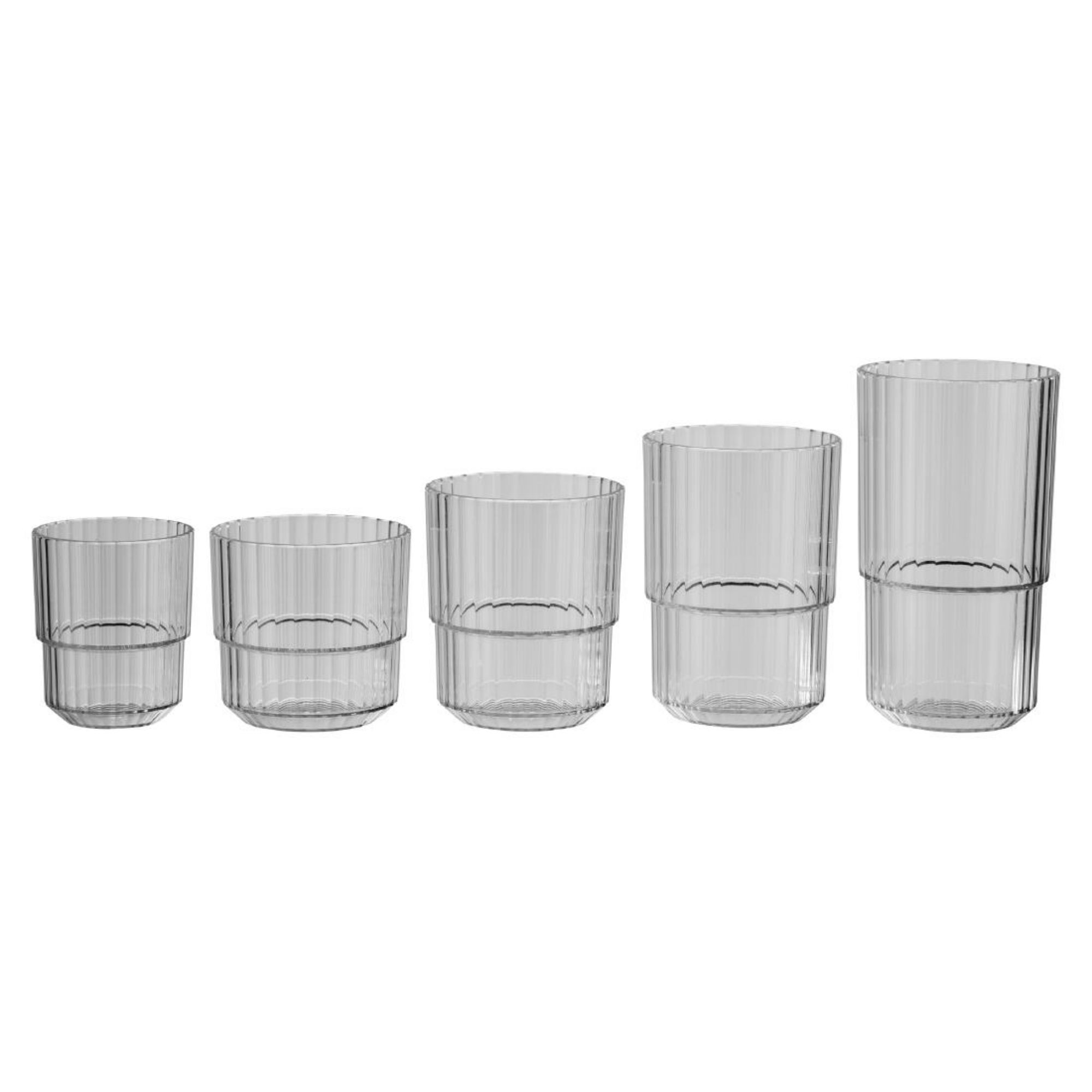 Picture of APS Linea French Grey Drinking Cups 300ml (48 Pack)