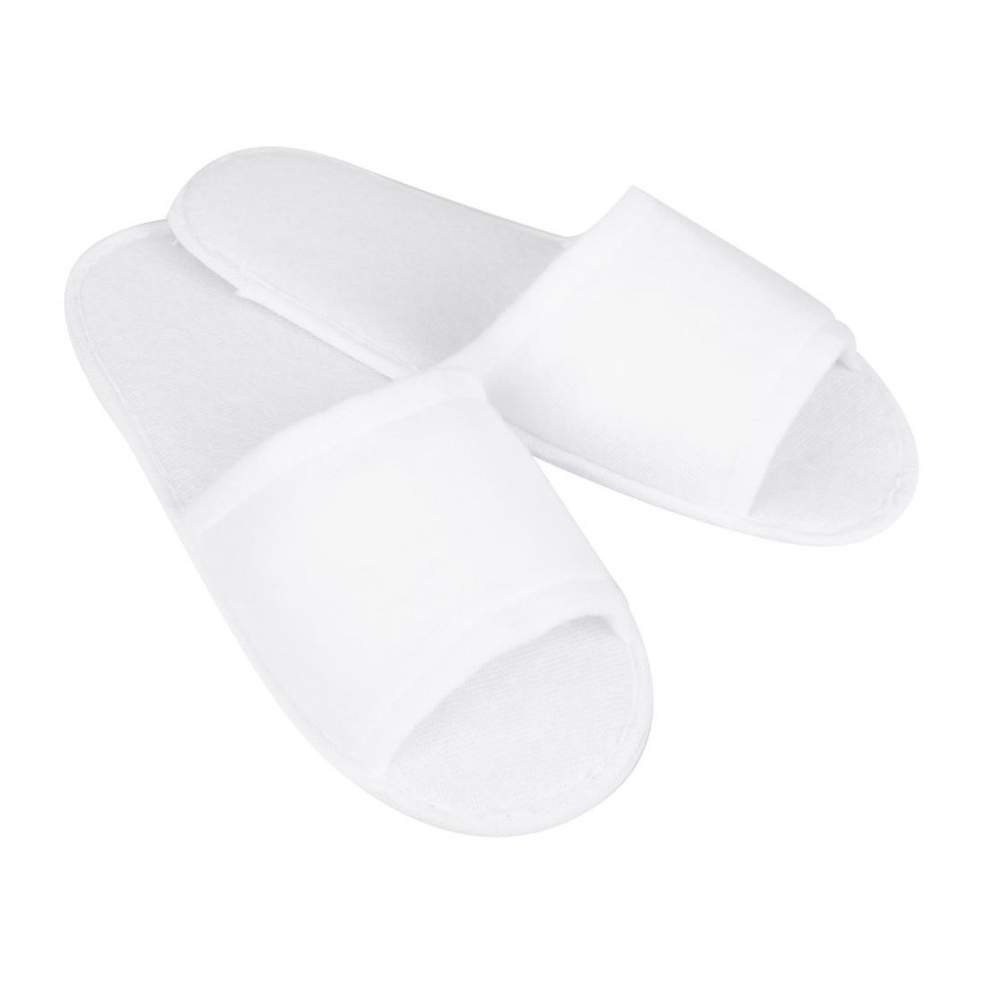 Picture of Mitre Essentials Slipperlite Open Toe Slippers White
