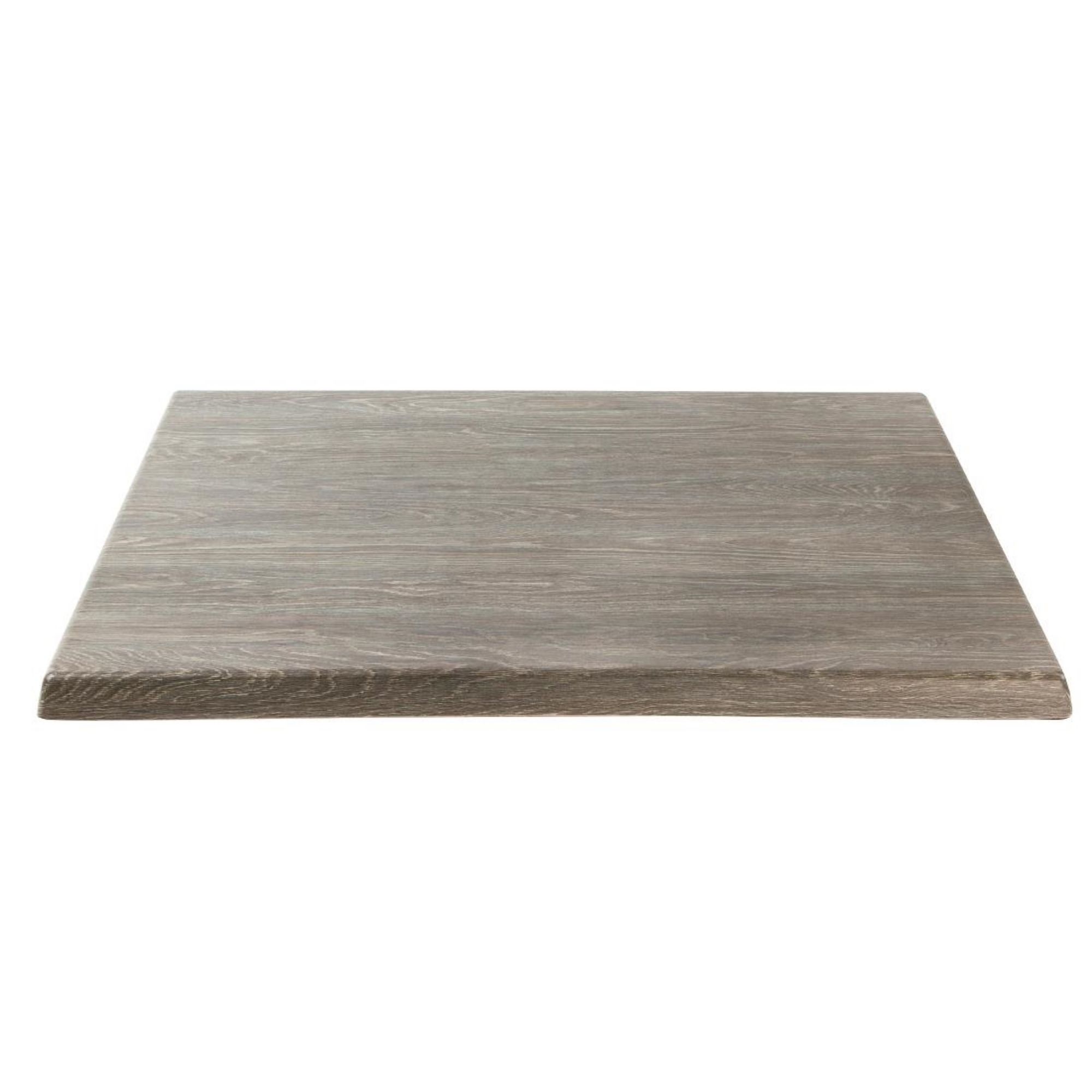 Picture of Werzalit Pre-drilled Square Table Top Limed Oak 600mm