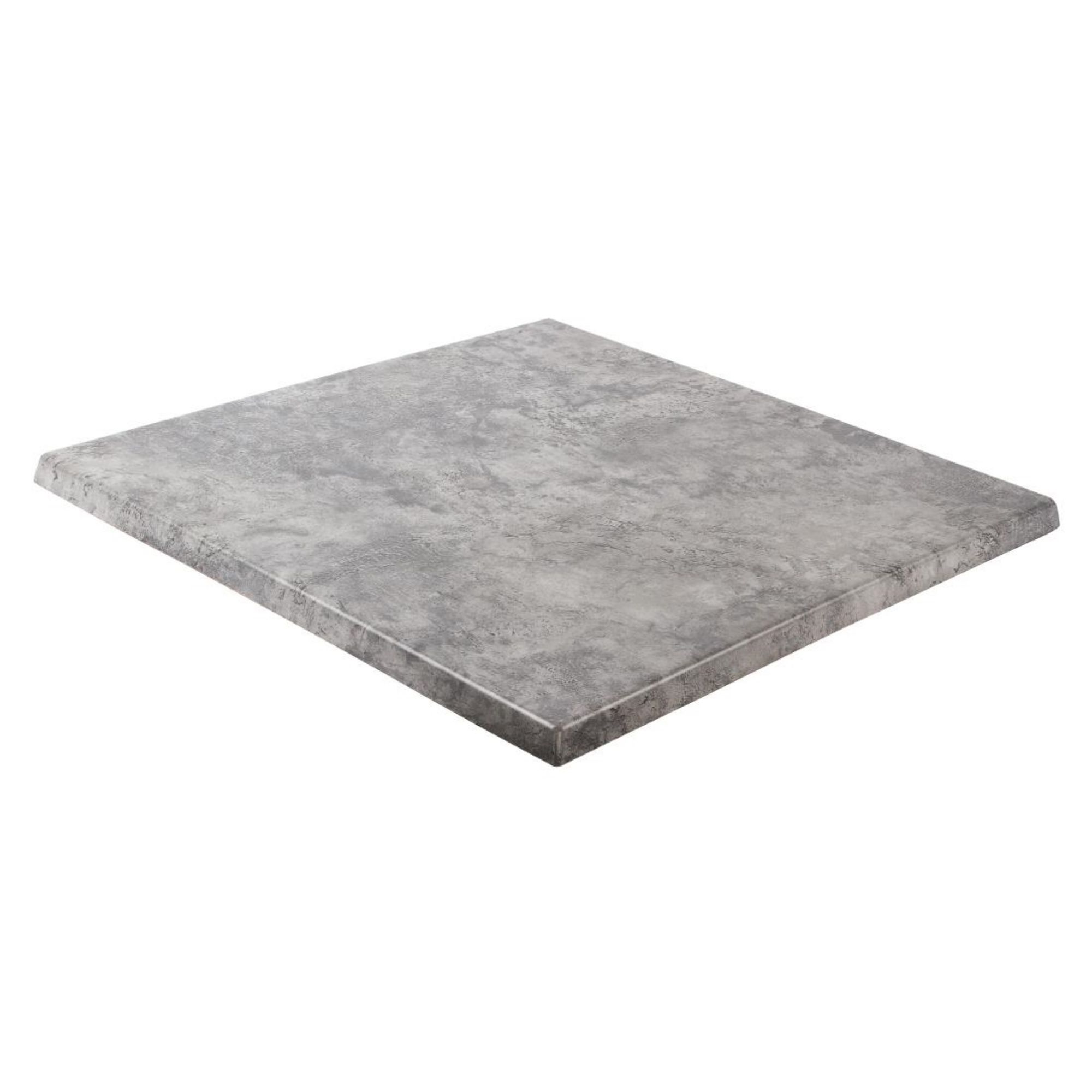 Picture of Werzalit Pre-drilled Square Table Top Concrete 600mm