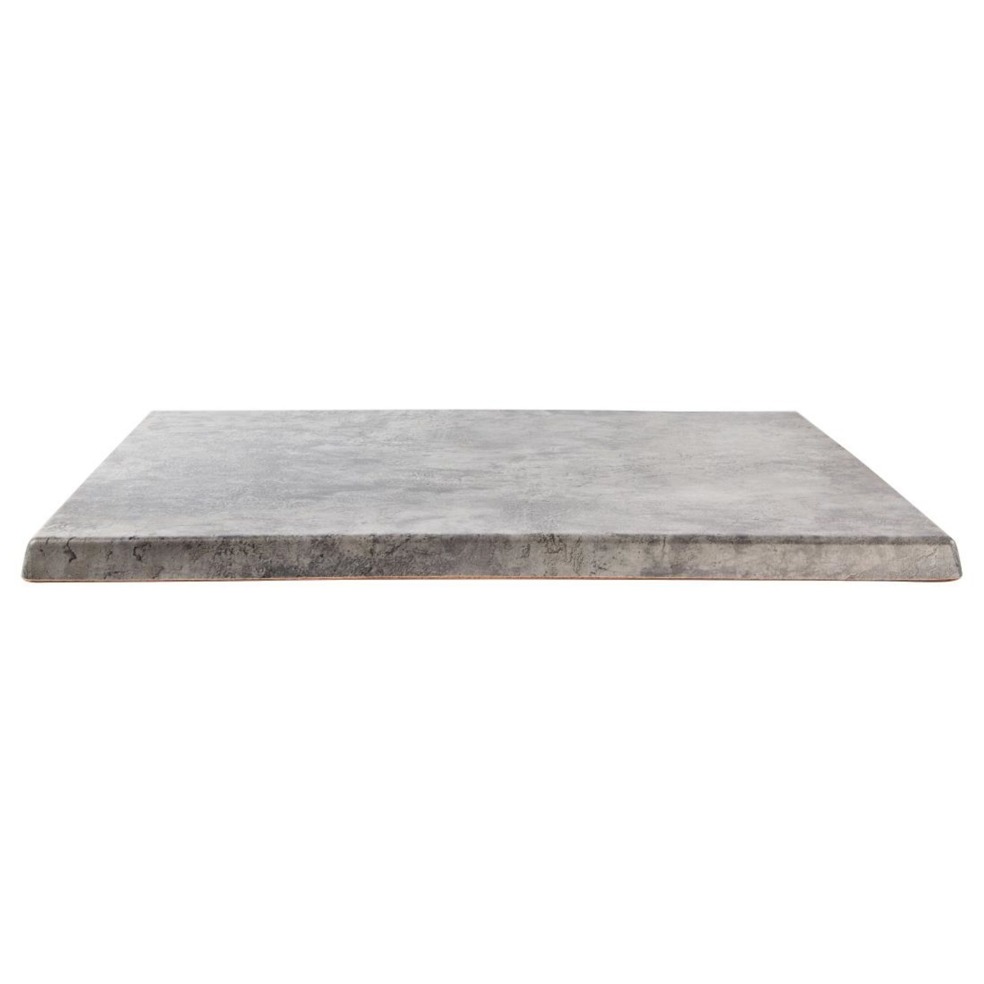Picture of Werzalit Pre-drilled Square Table Top Concrete 600mm