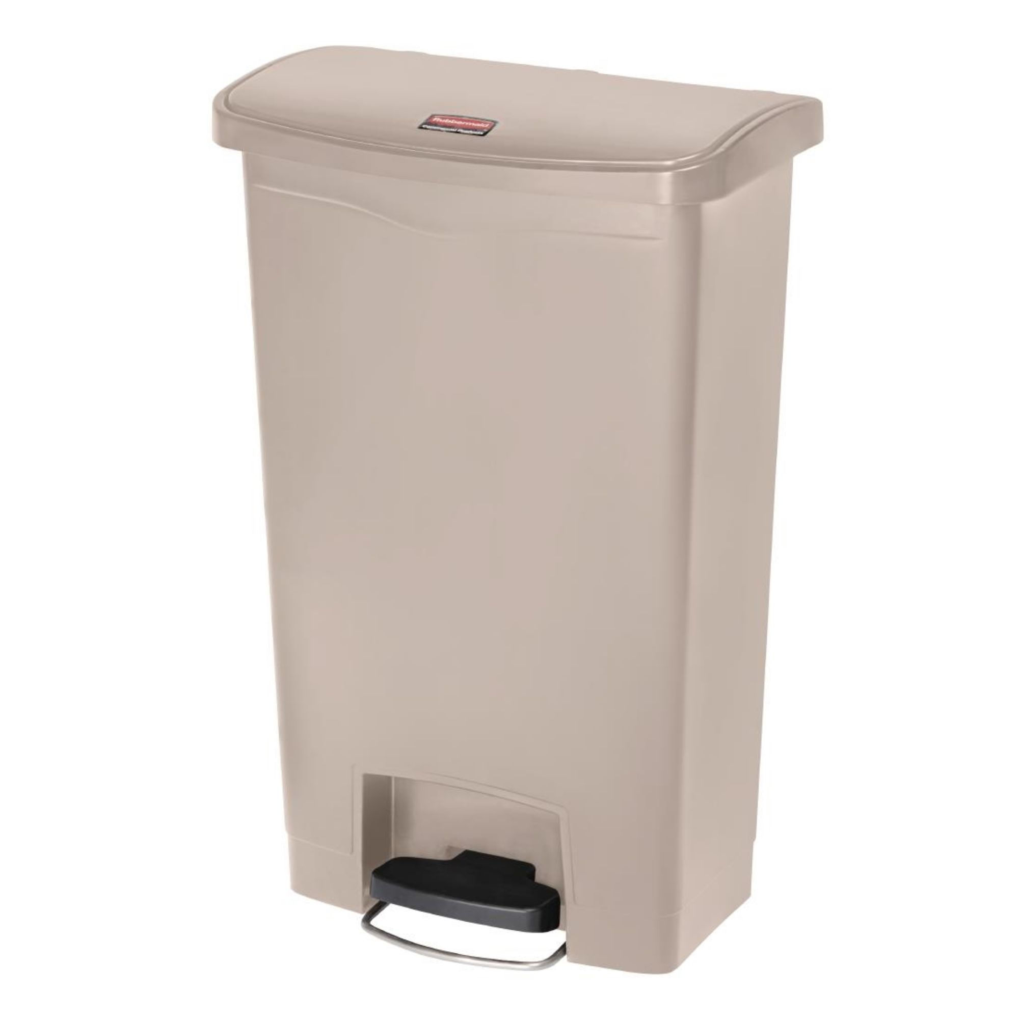Picture of Rubbermaid Slim Jim Step-On Pedal Bin Beige 50Ltr