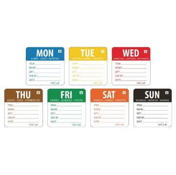 Picture of Vogue Dissolvable Labels Week Set (1750 Pack)