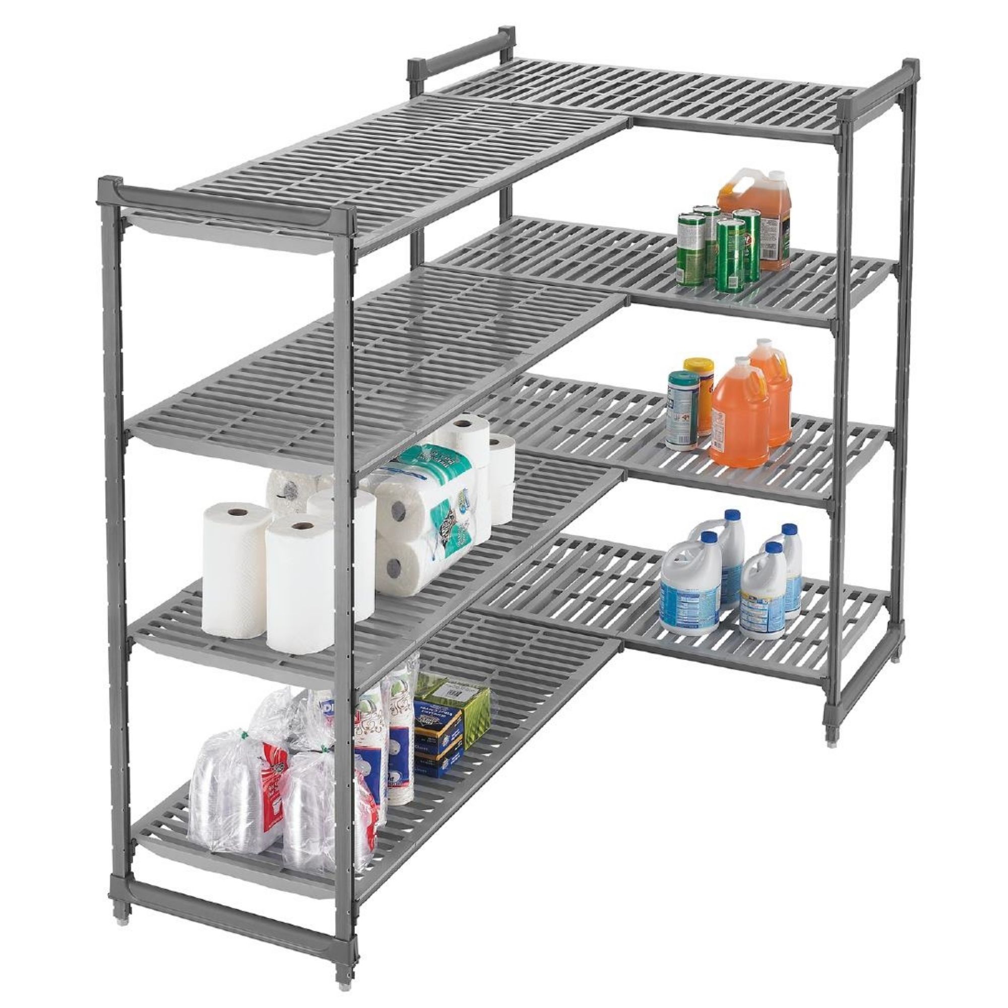 Picture of Cambro Camshelving Basics Plus Add-On Unit 4 Tier With Vented Shelves 1630(H)x 1480(W)x 610(D)mm