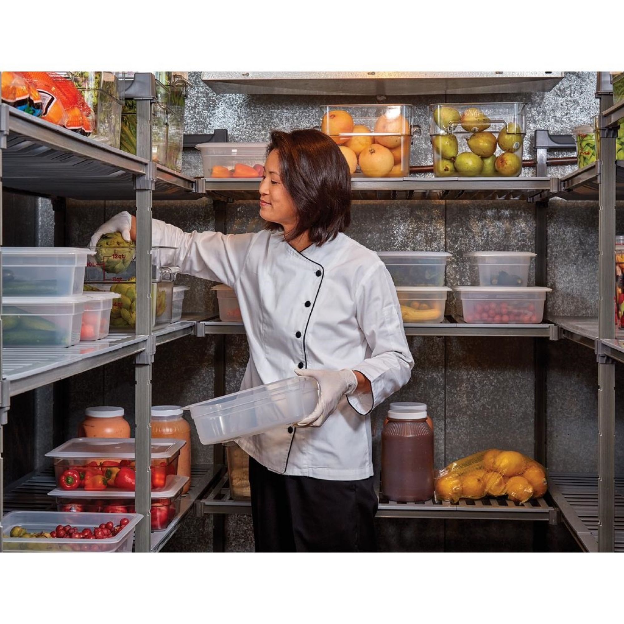 Picture of Cambro Camshelving Basics Plus 4 Tier Shelving Starter Unit 1630 x 1525 x 610mm