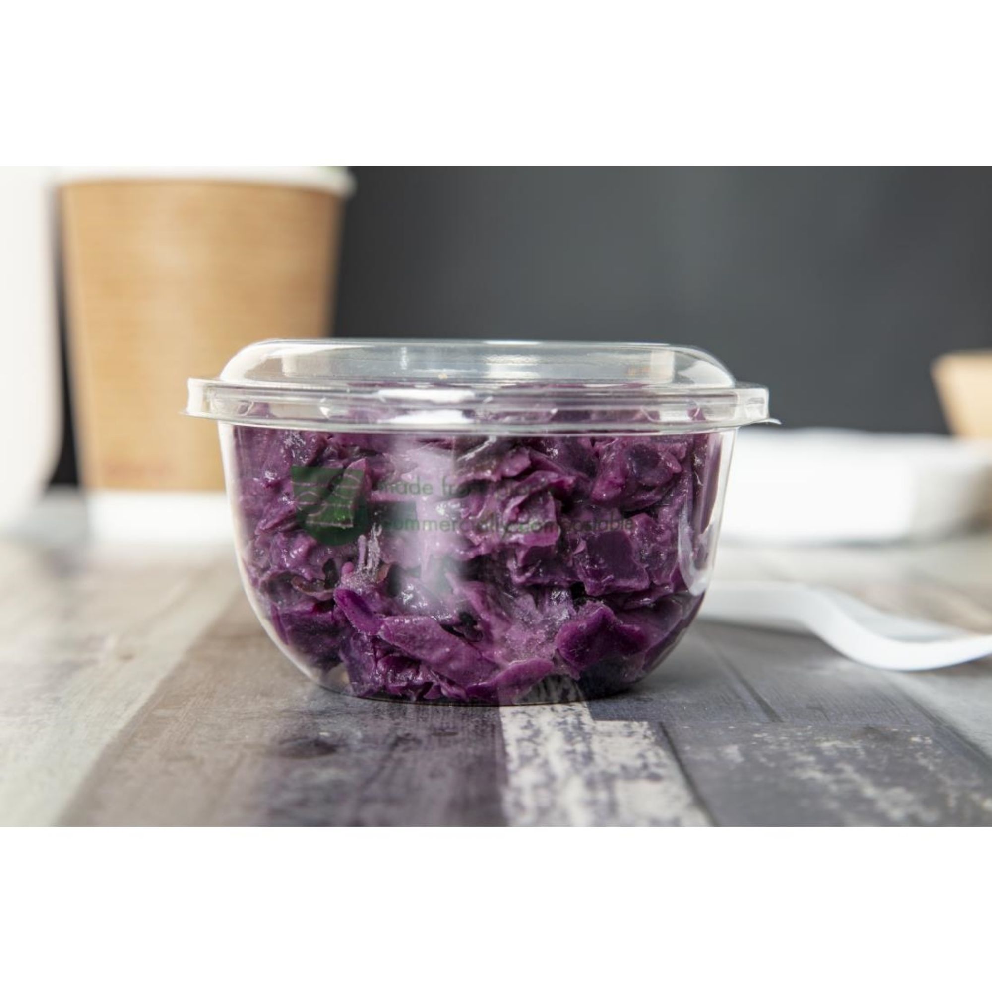 Picture of Vegware 96-Series Compostable PLA Deli Pots 8oz (1000 Pack)