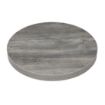 Picture of Bolero Pre-Drilled Round Melamine Table Top Ash Grey 600mm