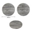 Picture of Bolero Pre-Drilled Round Melamine Table Top Ash Grey 600mm