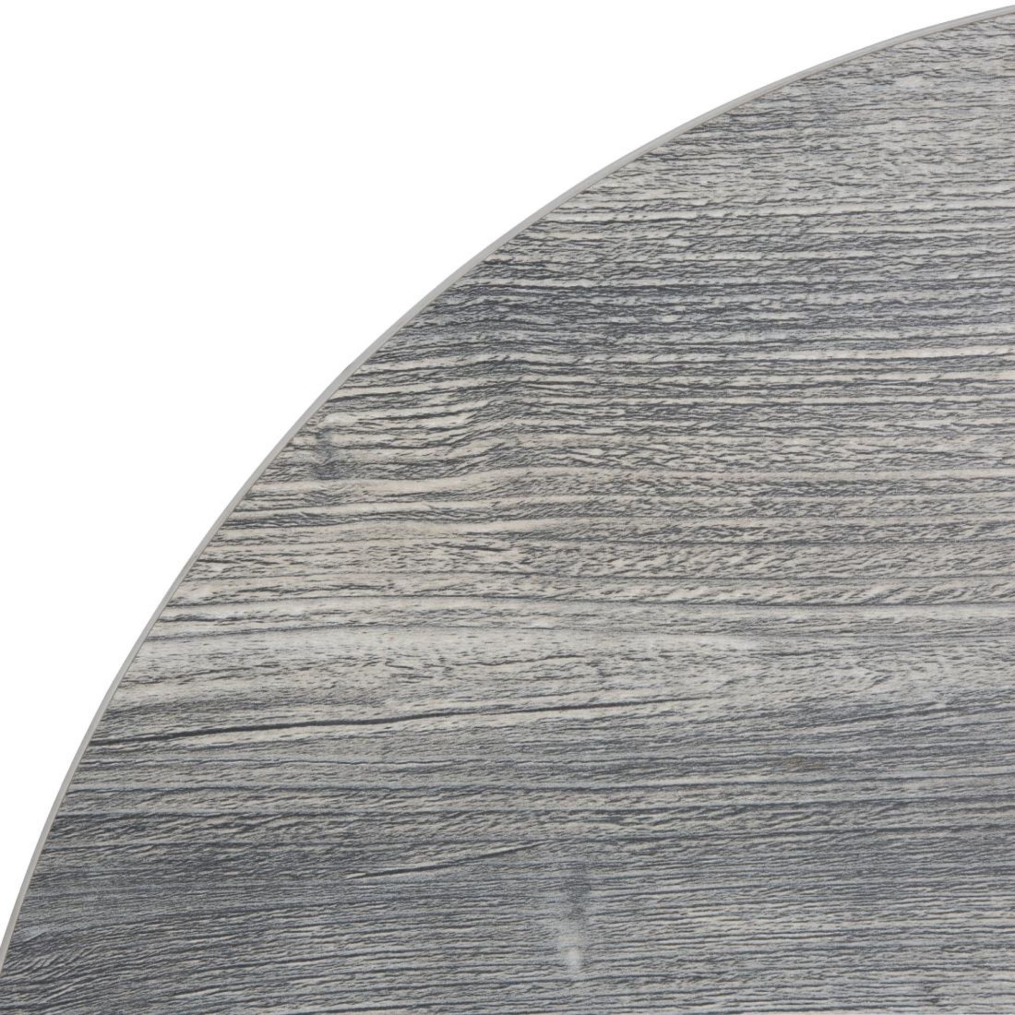 Picture of Bolero Pre-Drilled Round Melamine Table Top Ash Grey 600mm