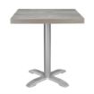 Picture of Bolero Pre-Drilled Square Melamine Table Top Ash Grey 600mm