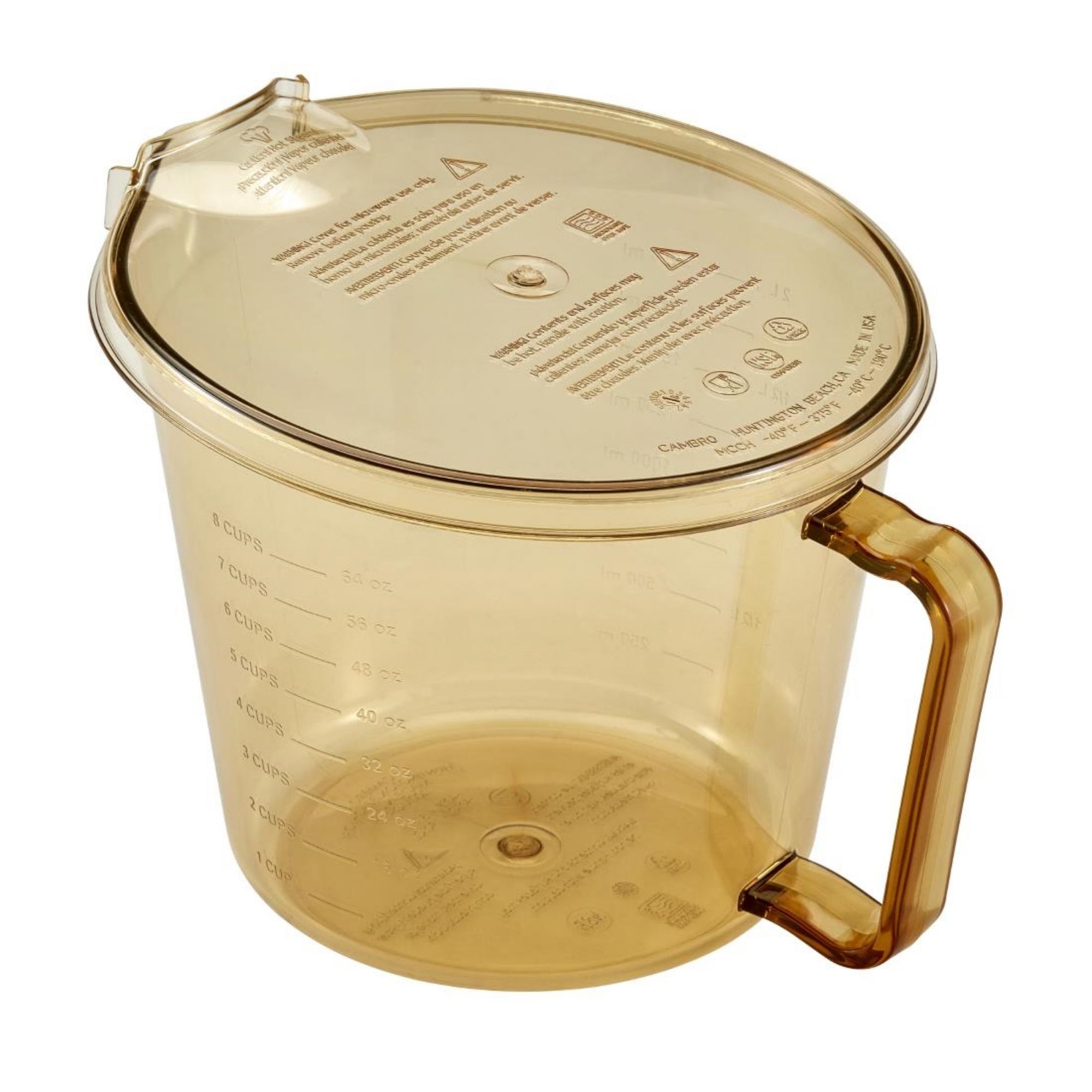 Picture of Cambro High Heat Measuring Jug Universal Lid