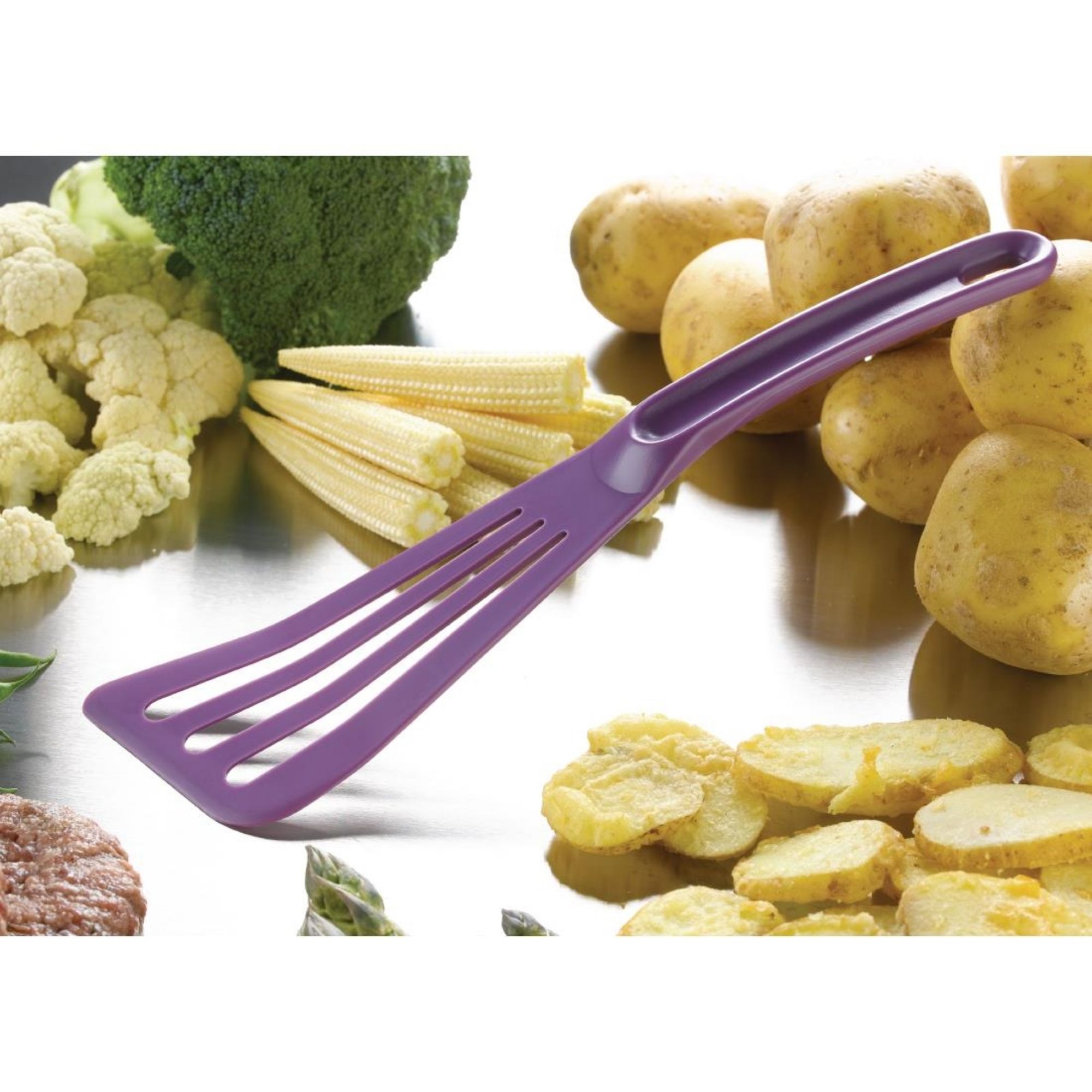 Picture of Matfer Bourgeat Pelton Exoglass Spatula 30cm Purple