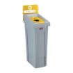 Picture of Rubbermaid Slim Jim Plastic Recycling Station Yellow 87Ltr
