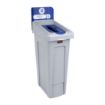 Picture of Rubbermaid Slim Jim Paper & Card Recycling Station Blue 87Ltr