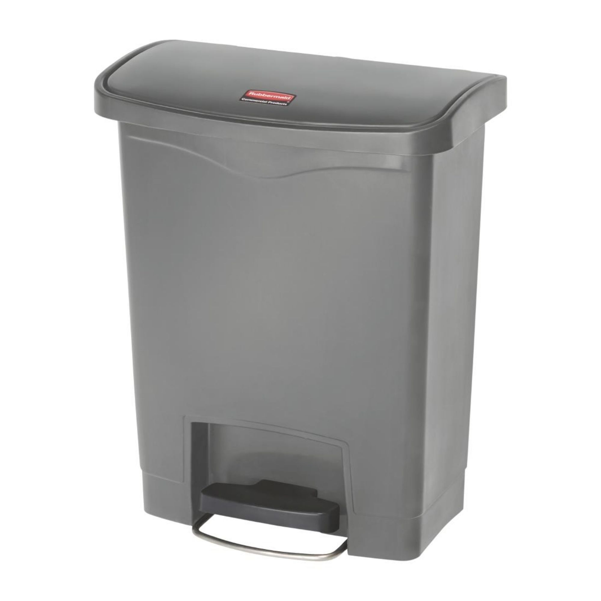 Picture of Rubbermaid Slim Jim Front Step-On Pedal Bin Grey 30Ltr