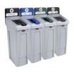 Picture of Rubbermaid Slim Jim Four Stream Recycling Station 4x 87Ltr