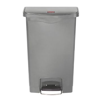 Picture of Rubbermaid Slim Jim Front Step-On Pedal Bin Grey 50Ltr