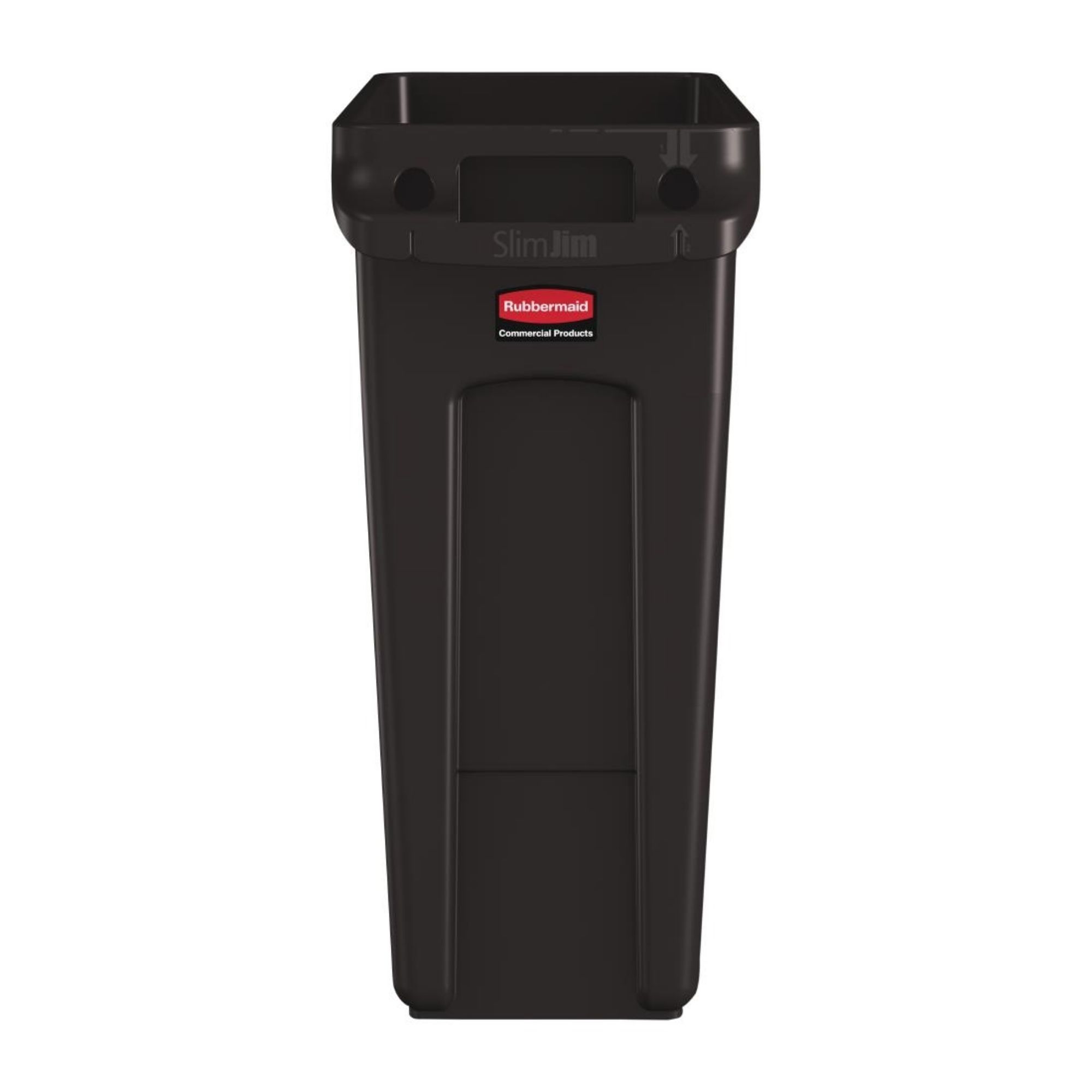 Picture of Rubbermaid Slim Jim Bin with Venting Channels Brown 60Ltr