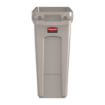 Picture of Rubbermaid Slim Jim Bin with Venting Channels Beige 60Ltr