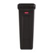 Picture of Rubbermaid Slim Jim Bin with Venting Channels Brown 87Ltr