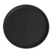 Picture of Cambro Camtread Fibreglass Round Non-Slip Tray Black 355mm