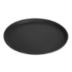 Picture of Cambro Camtread Fibreglass Round Non-Slip Tray Black 355mm