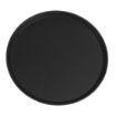 Picture of Cambro Camtread Fibreglass Round Non-Slip Tray Black 405mm