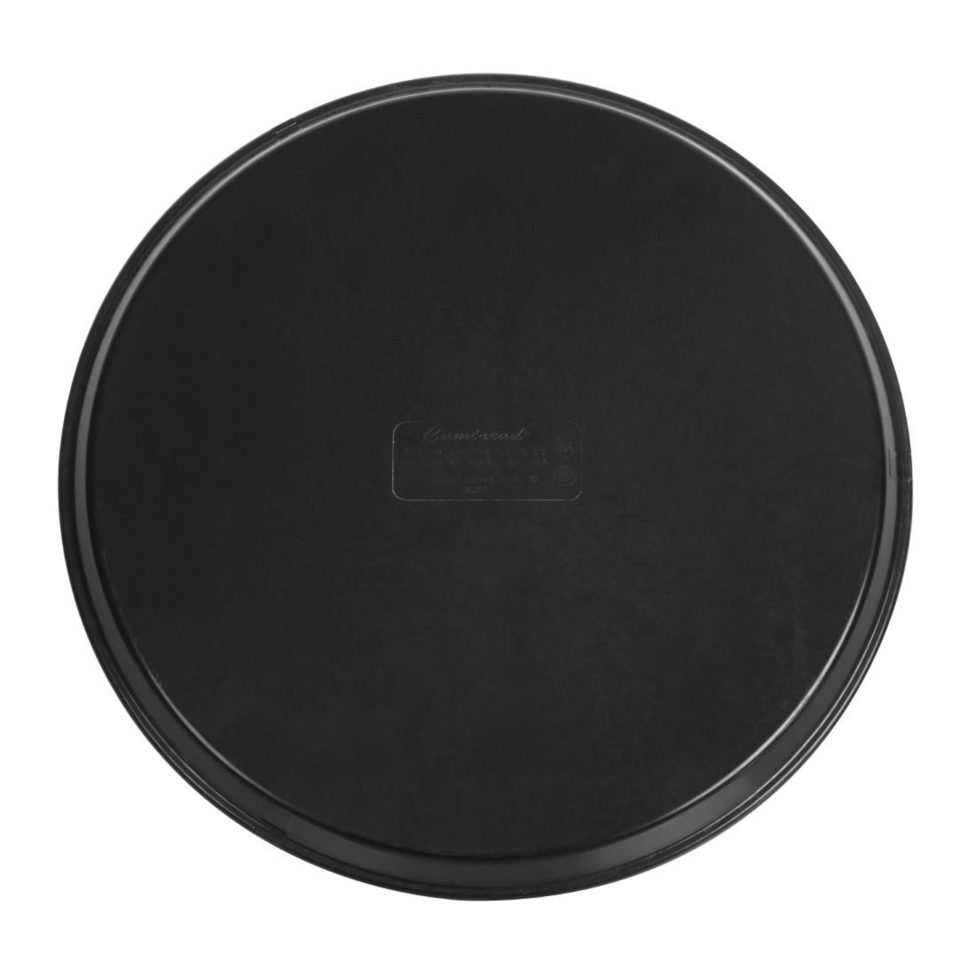Picture of Cambro Camtread Fibreglass Round Non-Slip Tray Black 405mm