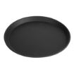 Picture of Cambro Camtread Fibreglass Round Non-Slip Tray Black 280mm