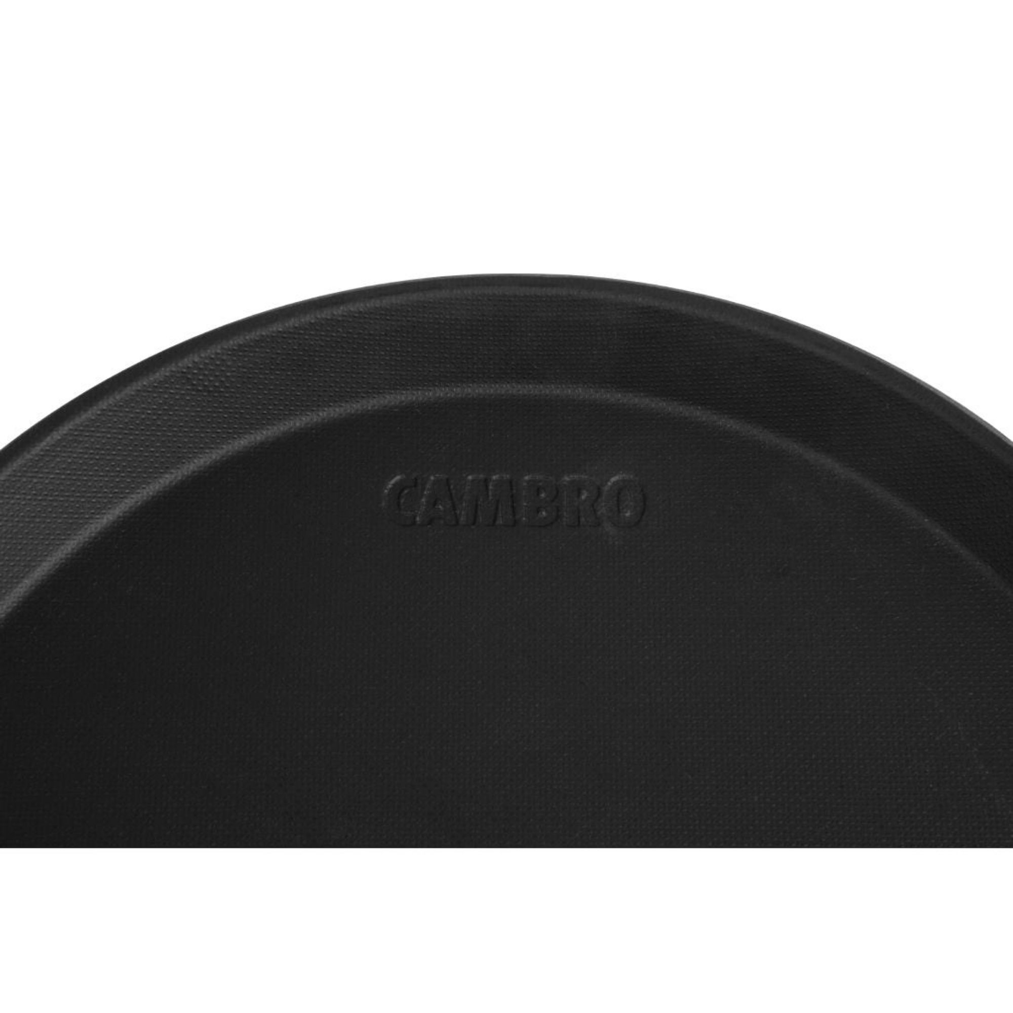 Picture of Cambro Camtread Fibreglass Round Non-Slip Tray Black 280mm