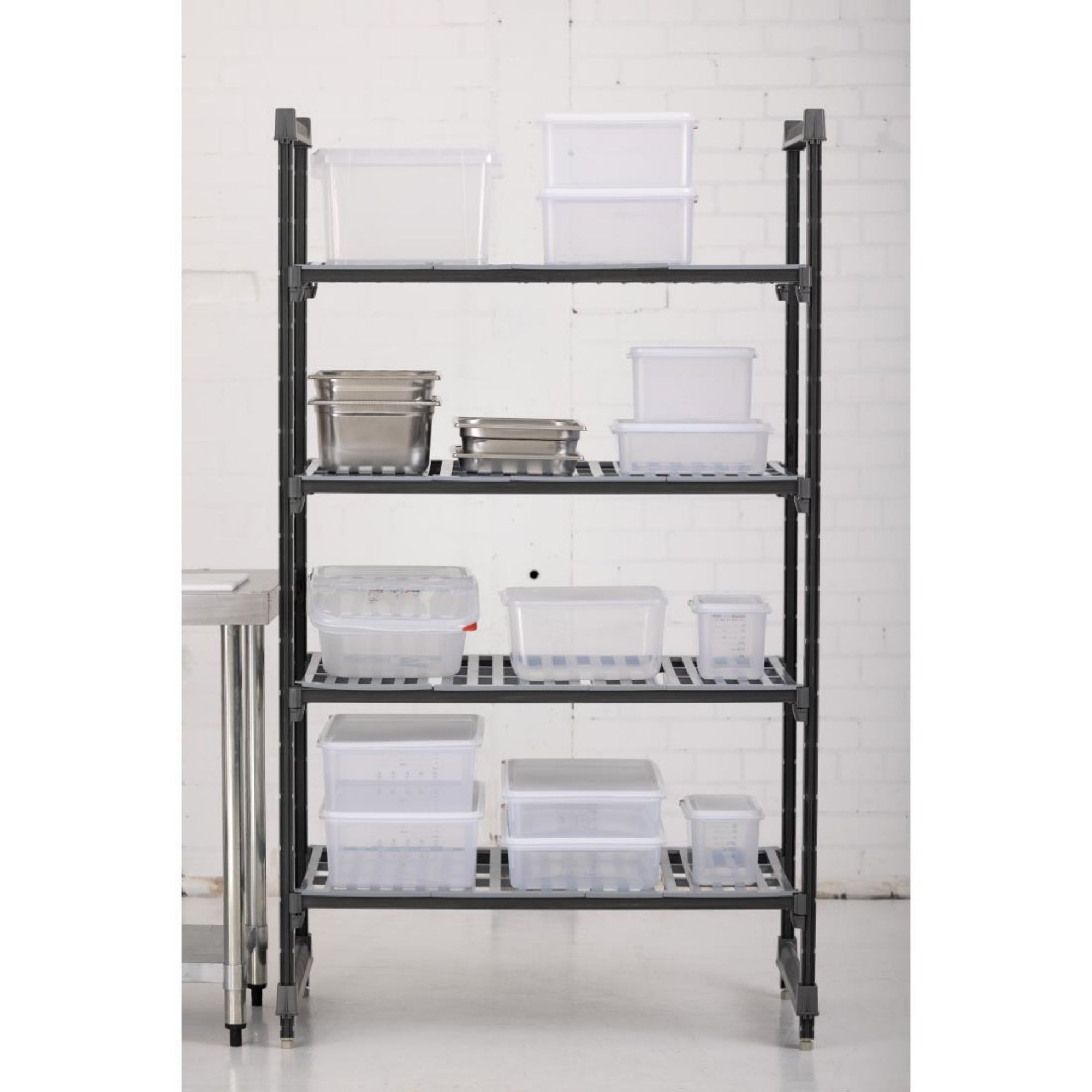 Picture of Cambro Camshelving Basics Plus 4 Tier Shelving Starter Unit 1830 x 1070 x 610mm