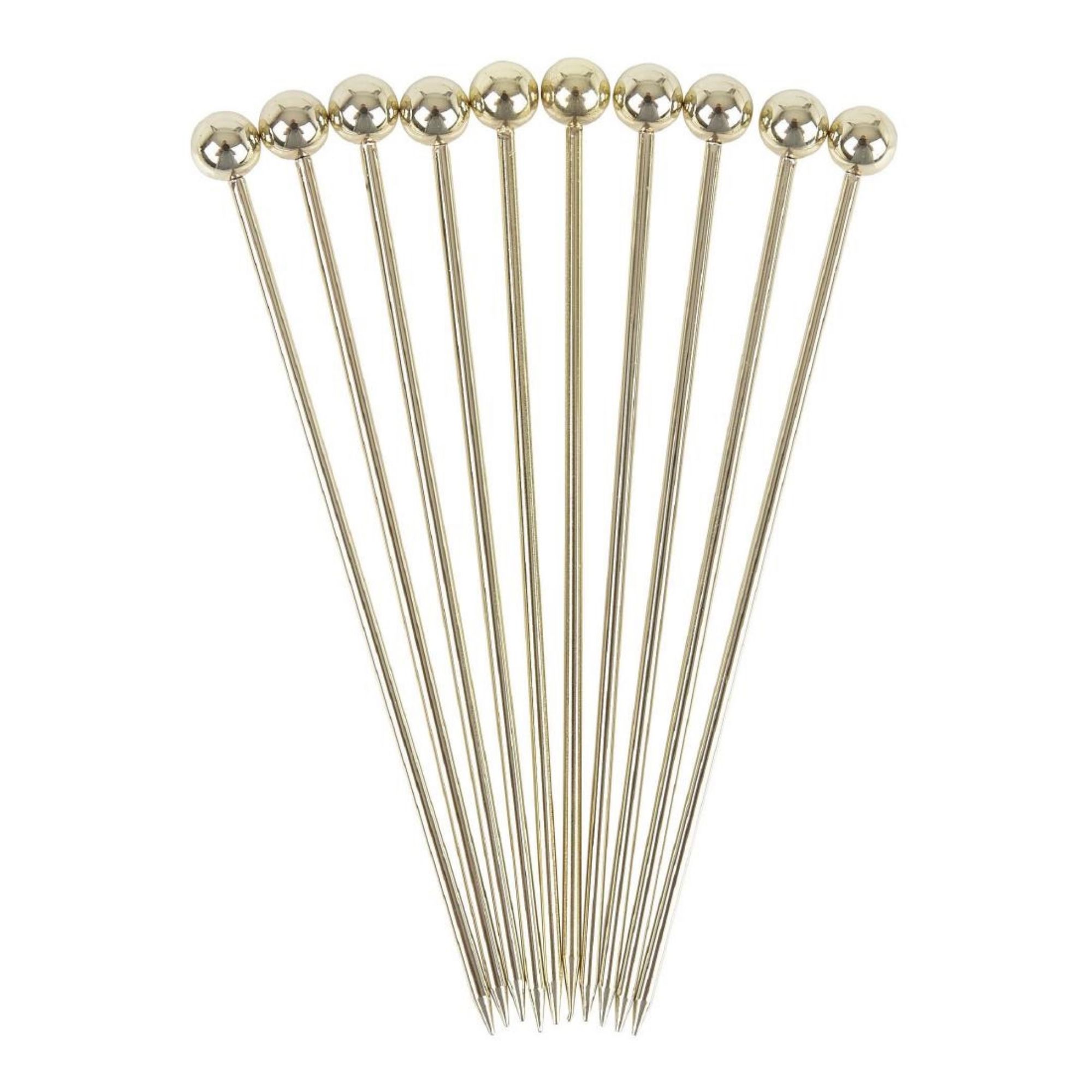 Picture of Beaumont Ball Garnish Pick Gold Plated (10 Pack)