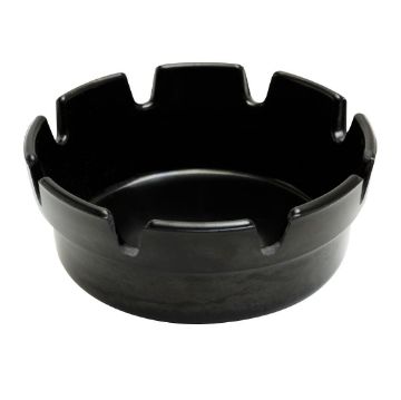 Picture of Beaumont Black Bakelite Crown Style Ashtray 101mm (10 Pack)