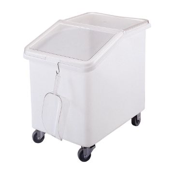 Picture of Cambro Mobile Ingredient Bin White 140Ltr