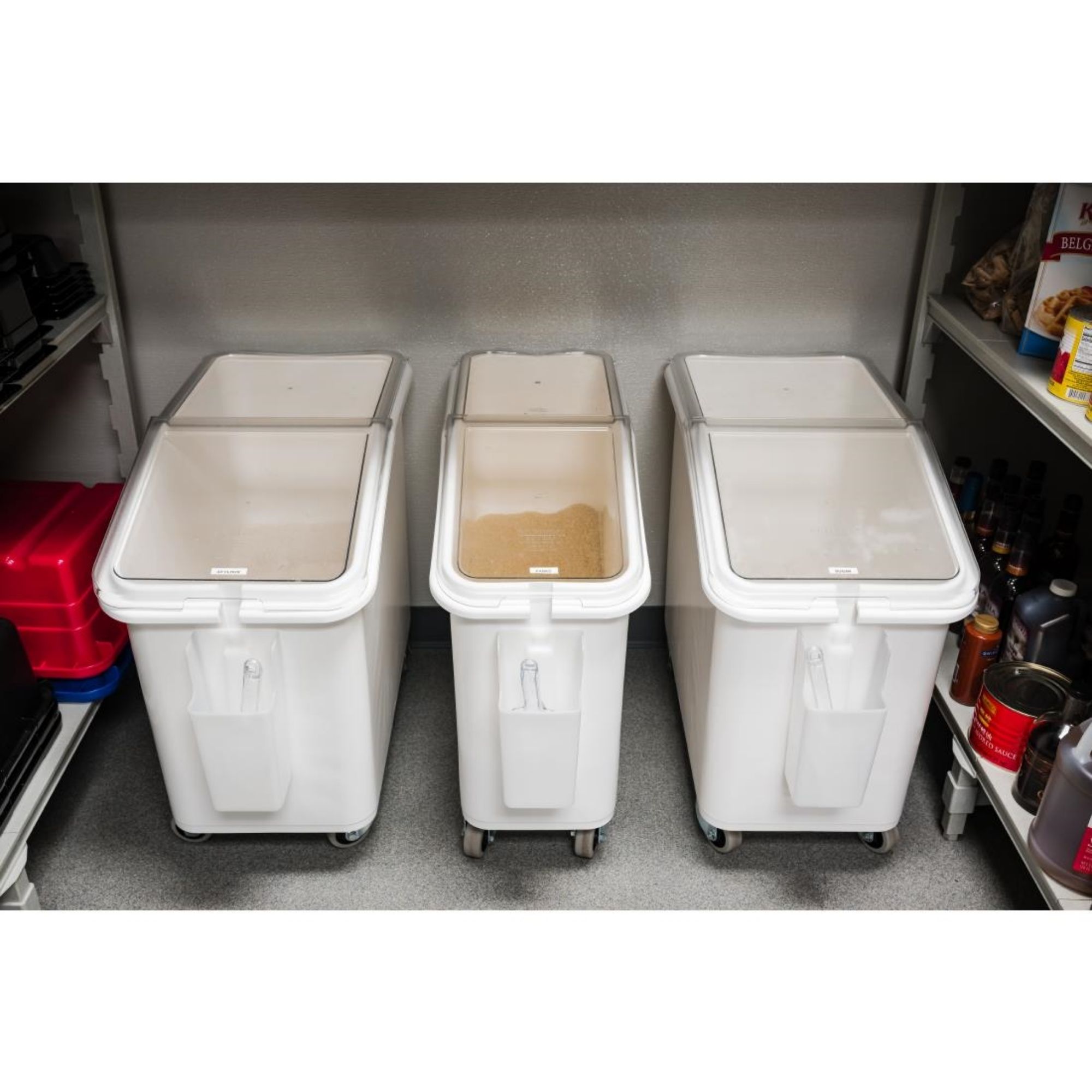 Picture of Cambro Mobile Ingredient Bin White 81Ltr