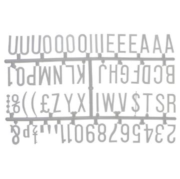 Picture of Beaumont 390 Character 31mm Letter Set White