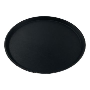 Picture of Beaumont Non-Slip Round Tray Black 280mm
