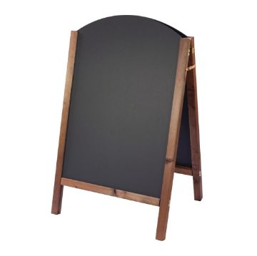 Picture of Beaumont Curved Top A-Board Oak 800x515