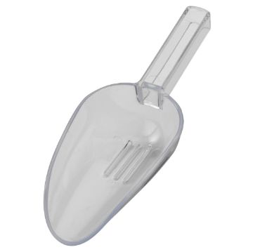 Picture of Beaumont Clear Plastic Ice Drainer Scoop 7oz