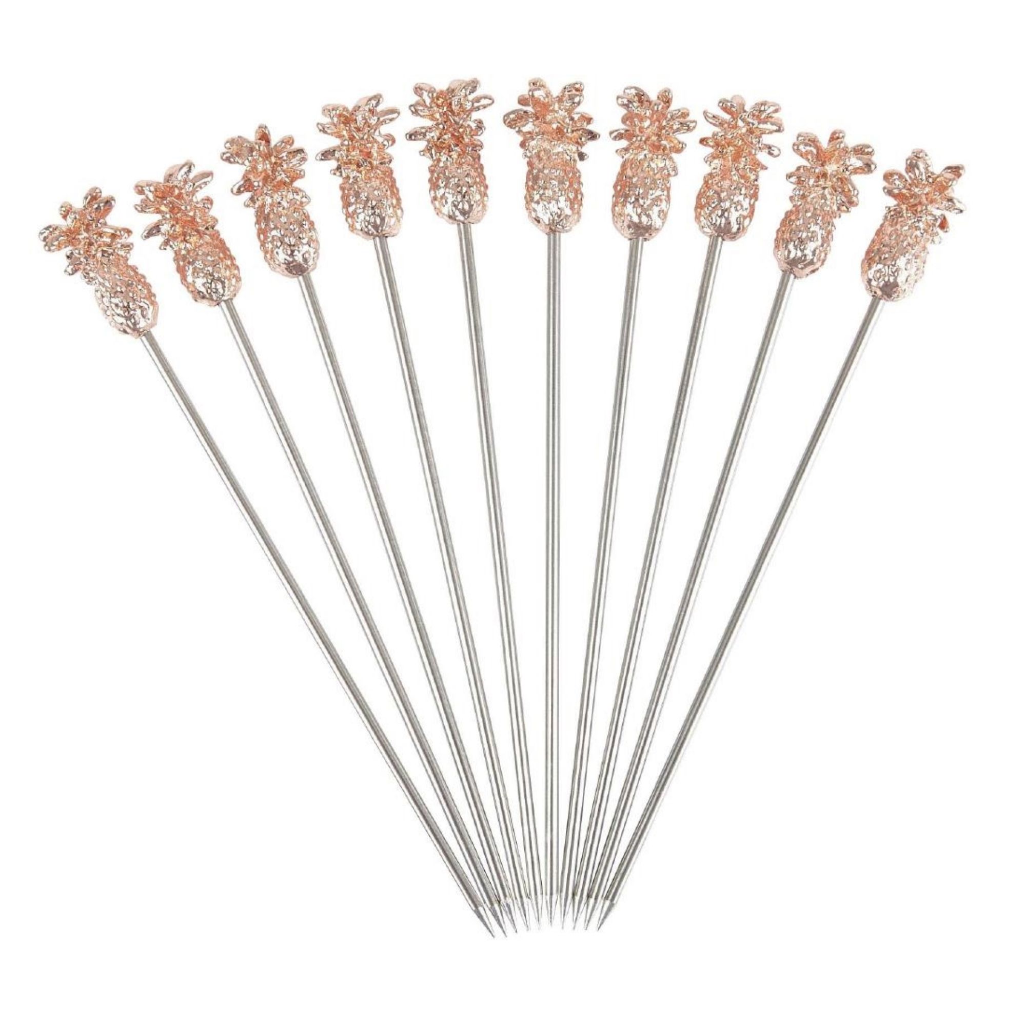 Picture of Beaumont Pineapple Garnish Pick Copper Plated (10 Pack)